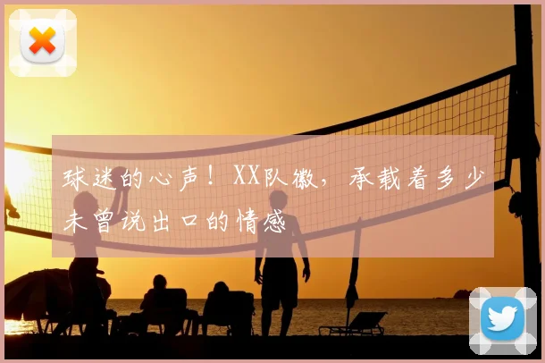 球迷的心声！XX队徽，承载着多少未曾说出口的情感